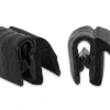 Kantenschutz 1-4 mm schwarz, Dichtlippe seitl.