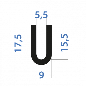 Kantenschutz 5,5 mm, schwarz